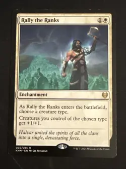 1x Rally the Ranks (020) Kaldheim LP MTG Magic the Gathering x1 MKE - Image 1