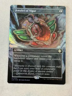 Amulet of Vigor - BORDERLESS FOIL (MTG Lost Caverns of Ixalan Commander 103) - Image 2