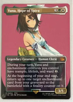Magic the Gathering "Yuna, Hope of Spira" (Borderless) M 0404 FFX FIN EN - Image 1