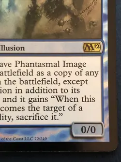 MTG Magic 2012 (M12) Phantasmal Image Foil 72/249 MP Rare B - Image 5