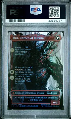 4737 Clive Ifrit Dominant BL 2025 MTG Final Fantasy #0318 Artist Foil PSA 10 - Image 2