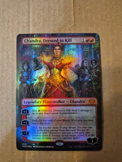 Chandra, Dressed to Kill (Borderless) Innistrad: Crimson Vow Foil - Image 1