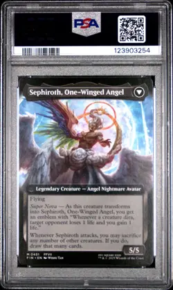 3254 Sephiroth One-Winged Angel 2025 MTG Final Fantasy #0451 Extended Art PSA 10 - Image 2