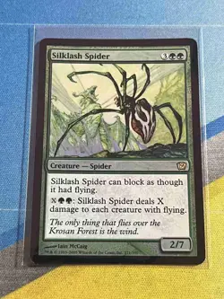 Magic the Gathering MTG 9th Edition SILKLASH SPIDER Foil - Image 1