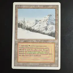 Magic The Gathering Taiga Revised Edition Moderately Played Dual Land - Image 1