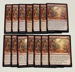 Mtg Magic The Gathering Strixhaven Dragon’s Approach X14 Common Regular - Image 1
