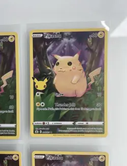 12 Pikachu 5/25 NM Full Art Holo Pokemon Celebrations 25th Anniversary TCG Card - Image 5