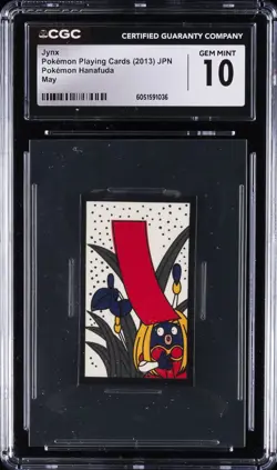 2013 POKEMON PLAYING CARDS JPN POKEMON HANAFUDA MAY JYNX CGC 10 GEM MINT - Image 1