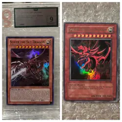 Yu-Gi-Oh! Slifer the Sky Dragon JUMP-EN061 2012 OG 9 & GBI-001 2000 EX - Image 2