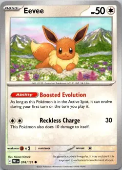 Pokemon TCG Pokemon Eevee Eevee Common Regular - Image 1