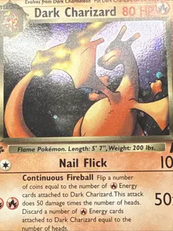 Pokemon 1st Edition Dark Charizard 4/82 Team Rocket Holo - Image 5