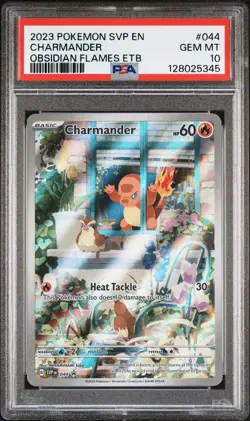 2023 POKEMON SVP EN-SV BLACK STAR PROMO #044 CHARMANDER PSA 10 - Image 1