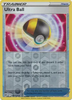 Ultra Ball 150/172 Reverse Holo | Brilliant Stars | Pokemon Card - Image 1