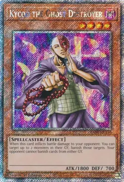 Yu-Gi-Oh! Kycoo the Ghost Destroyer RA03-EN110 Platinum Secret Rare - Image 1
