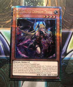 *** LACRIMA THE CRIMSON TEARS *** QUARTER CENTURY SECRET RARE ROTA-EN014 YUGIOH! - Image 1