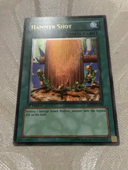 Yugioh Hammer Shot SOD-EN038 Ultimate Rare 1st Ed NM + Bonus - Image 1