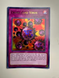 YuGiOh Crush Card Virus V1 LCKC-EN046 Ultra Rare 1st Edition - NM/VLP - Image 1