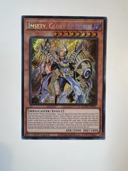 Yugioh! Imsety, Glory of Horus - AGOV-EN011 Secret Rare 1st Edition HP - Image 1