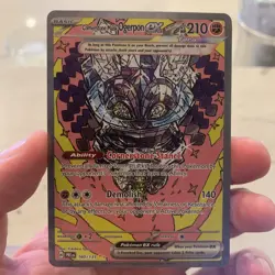 Cornerstone Mask Ogerpon EX Prismatic Evolutions Holo Pokemon TCG Card 160/131 - Image 3
