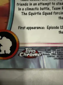 2000 Topps Chrome Pokemon Cards - Series 1 - Squirtle #07 - Holo - Image 3
