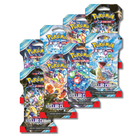Pokemon TCG Scarlet & Violet Stellar Crown - 8 Boosters Packs (80 Cards) - Image 1