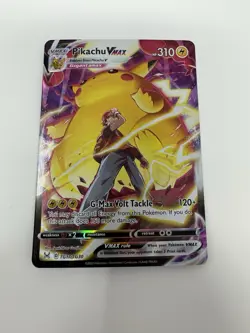 2022 Pokemon Card Swsh11: Lost Origin Pikachu VMAX TG17/TG30 Holo NM - Image 1