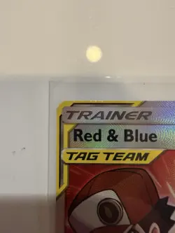 Red & Blue 234/236 Full Art Trainer 2019 Cosmic Eclipse Pokemon Card NM - Image 3