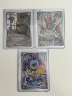 Pokemon Black Bolt/ White Flare Illustration Rare Card LOT of 6 NM - Image 4