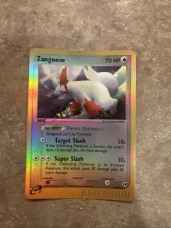 EX Sandstorm ZANGOOSE Reverse Holo 14/100 RARE Pokemon Card 2003 - Image 1