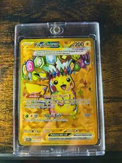 Pokemon Pikachu Prismatic Evolutions Hyper Rare Card 179/131 - Image 3