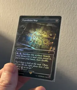 Expedition Map Rainbow Foil Mtg Uncharted Secret Lair Bonus Card - Image 1