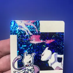 1999 Pokemon Japanese Bandai Carddass Mewtwo Vending Card Sticker - NM - Image 3