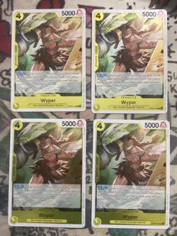 4x OP08-110 Wyper Rare Playset One Piece Card Game Two Legends English - Image 1