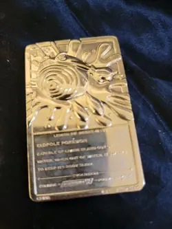 23K Gold Plated Poliwhirl Pokemon Card Burger King Promotion 1999 Nintendo - Image 4