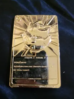 23K Gold Plated Togepi Egg Pokemon Card Burger King Promotion 1999 Nintendo - Image 2
