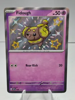 Pokemon TCG Fidough SVP069 Black Star Promo Baby Shiny Holo Rare Card - Image 1