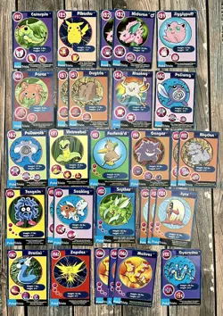 Pokemon Burger King 1999 Perforated Card Lot - 25 Cards **HP - Image 1