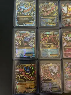 12 mega Pokemon cards from xy era including a mega charizard in good condition - Image 2