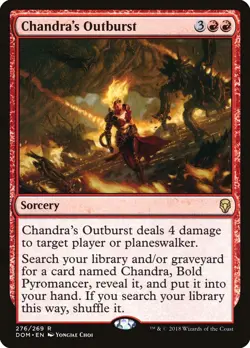 Chandra's Outburst [Dominaria] Magic MTG - Image 1