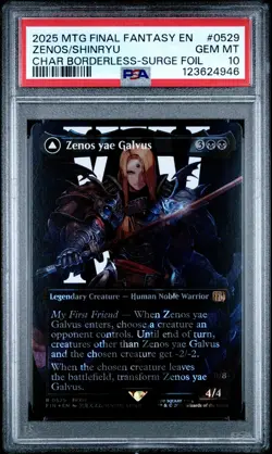 4946 Zenos yae Galvus Shinryu 2025 MTG Final Fantasy #0529 Surge Foil PSA 10 - Image 1