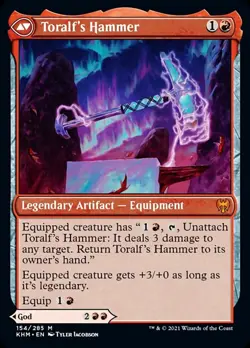 Toralf, God of Fury // Toralf's Hammer [Kaldheim] Magic MTG - Image 2