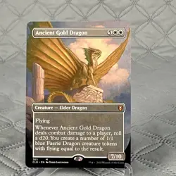 NM Borderless Ancient Gold Dragon, MTG, Baldur's Gate, Magic the Gathering, 365 - Image 1