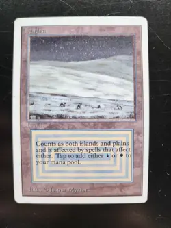 Tundra Magic the Gathering x1 Unlimited Edition Lightly Played English - Image 1