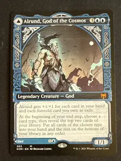1x Alrund, God of the Cosmos (302) Showcase Kaldheim LP MTG Magic the Gathering - Image 1