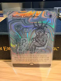 NM - Demonic Consultation (Halo Foil) SLC 0031 - MTG Encyclopedia of Magic - Image 1