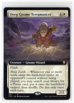 MtG CLB Deep Gnome Terramancer #607 Extended Art Non-Foil - Image 1