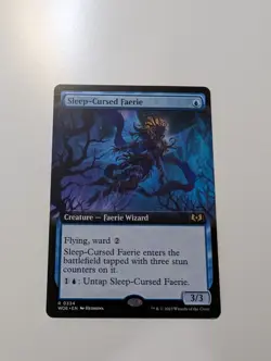 MTG - Sleep-Cursed Faerie (Extended Art) - Wilds of Eldraine NM/M Condition - Image 1