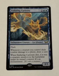 MTG Enduring Curiosity - Duskmourn: House of Horror LP - Image 1