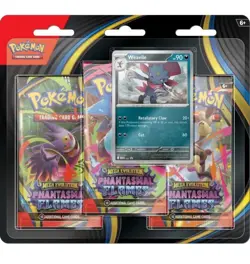 PRESALE X12 Pokemon TCG Phantasmal Flames 3-Pack Blister Sealed Case Of #12 - Image 1