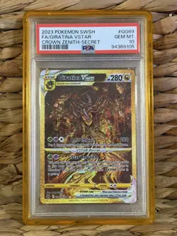 Giratina Vstar Pokemon Crown Zenith-Secret Sword And Shield Crown GG69 PSA 10 - Image 1